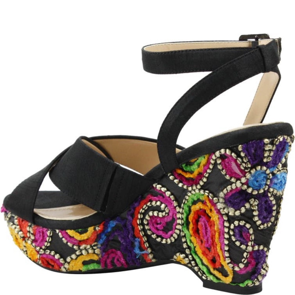 J.Reneé Violletttee Platform Wedge Sandals Women’s Size 8
